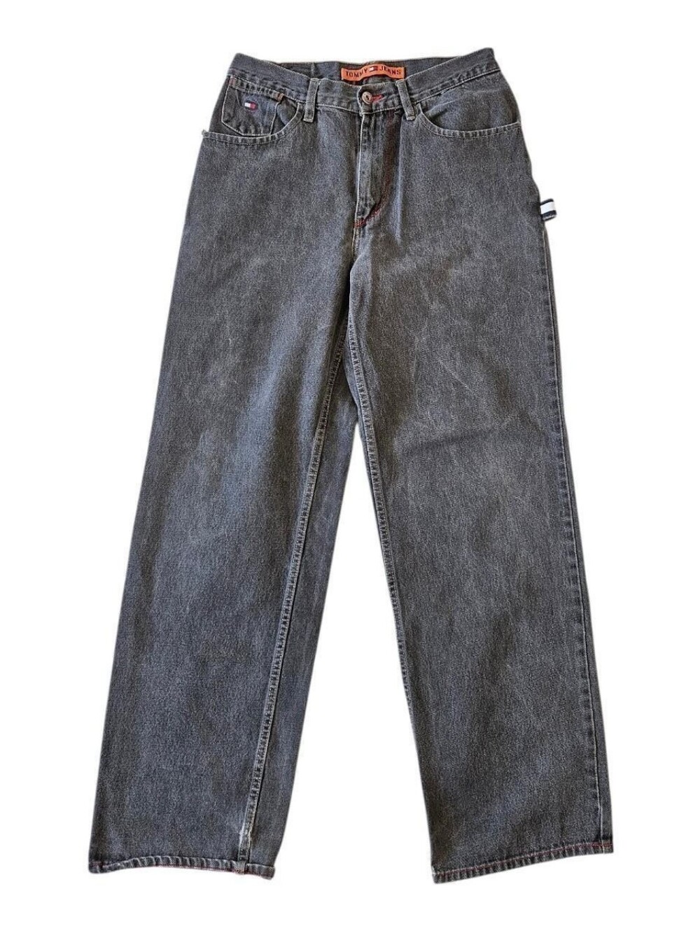 Tommy Hilfiger Grey Baggy Carpenter Jeans - Picture 2 of 5